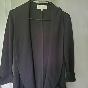 French Mauve Black Blazer